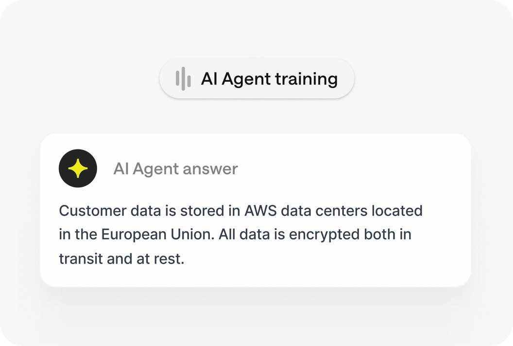 AI Agent — resolves routine questions before they become a ticket
