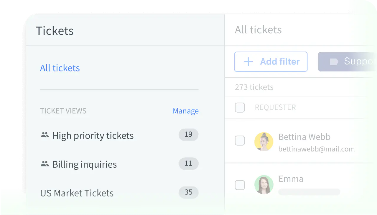 Custom views in HelpDesk.com