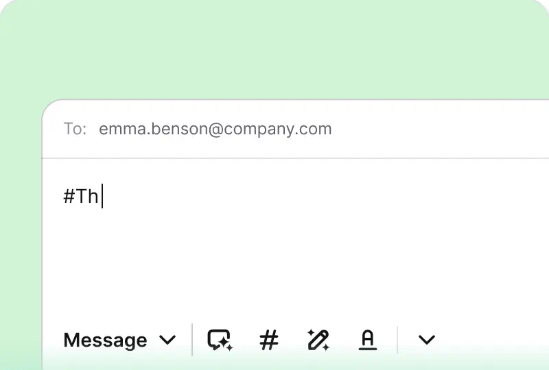 Canned responses in HelpDesk.com