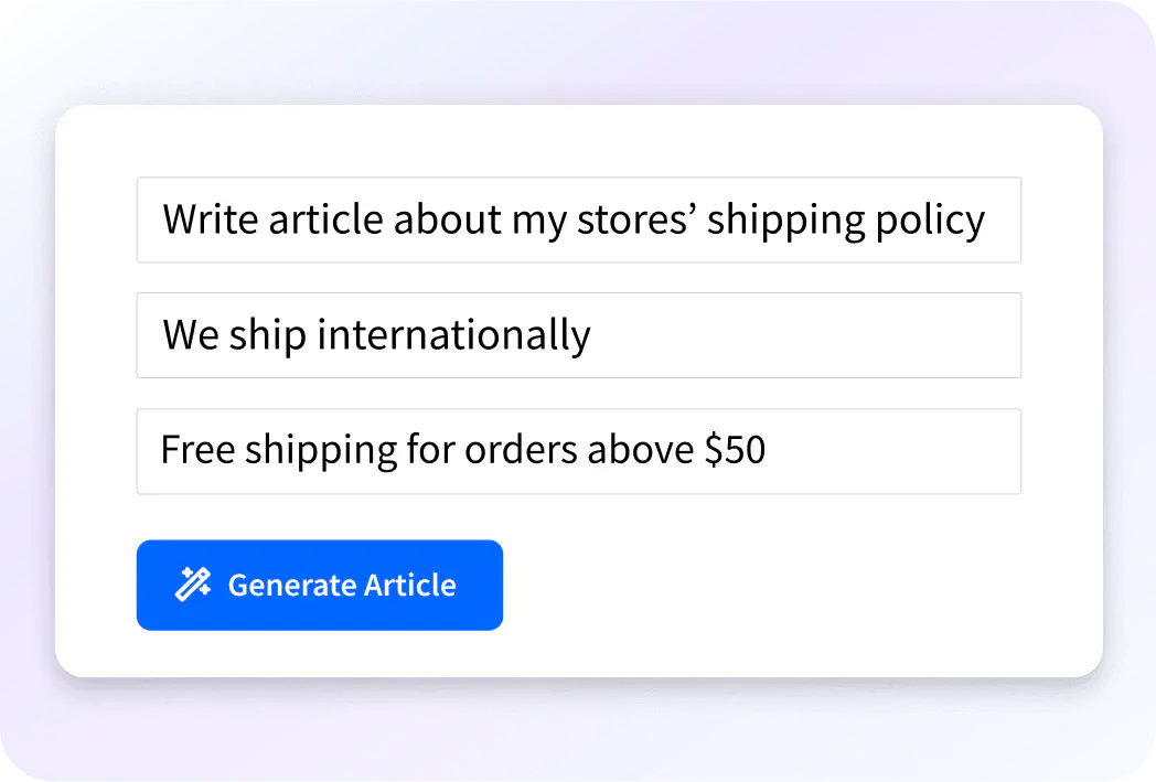 Generating articles, titles, and keywords with AI.