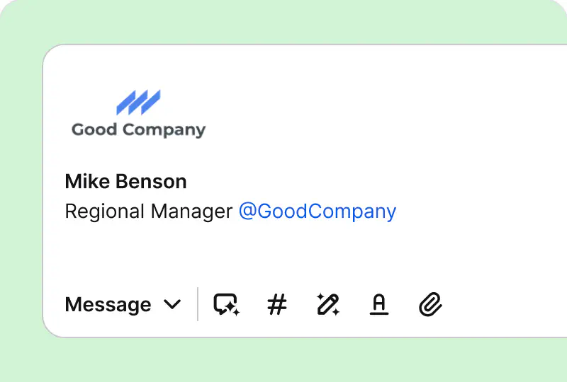Email signatures in HelpDesk.com app