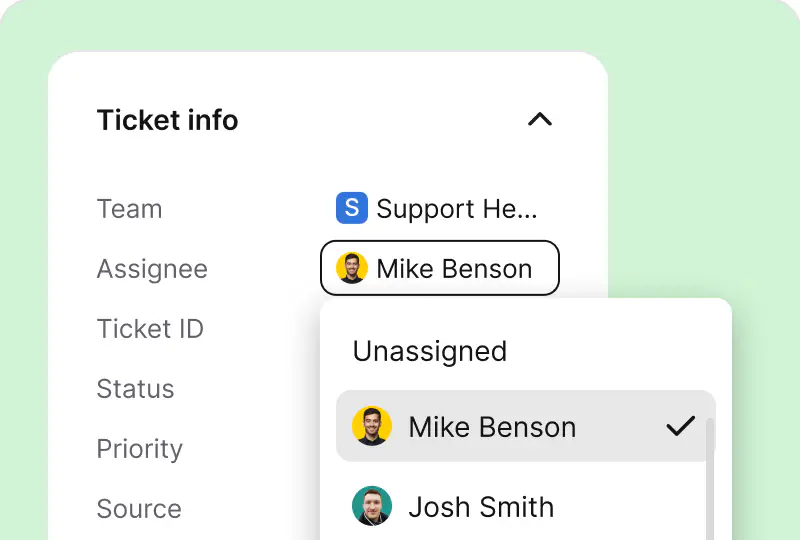 Ticket assignment in HelpDesk.com