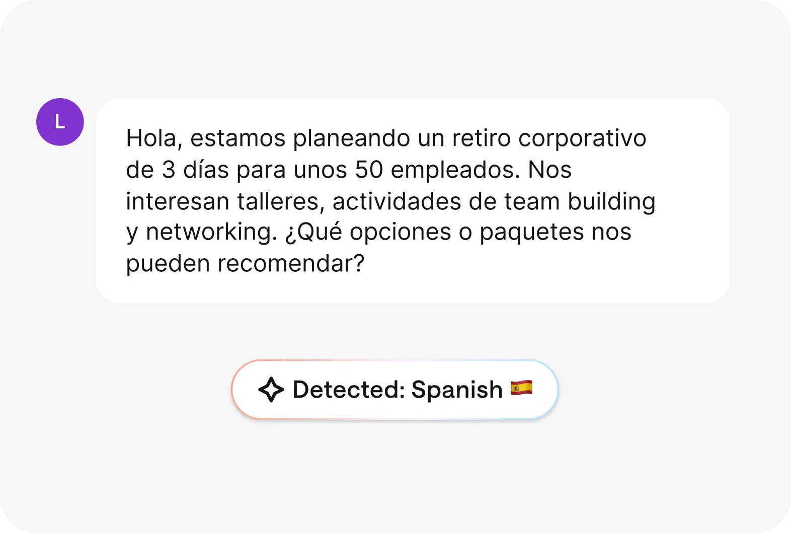 AI language detection recognizing a customer's language in HelpDesk.com