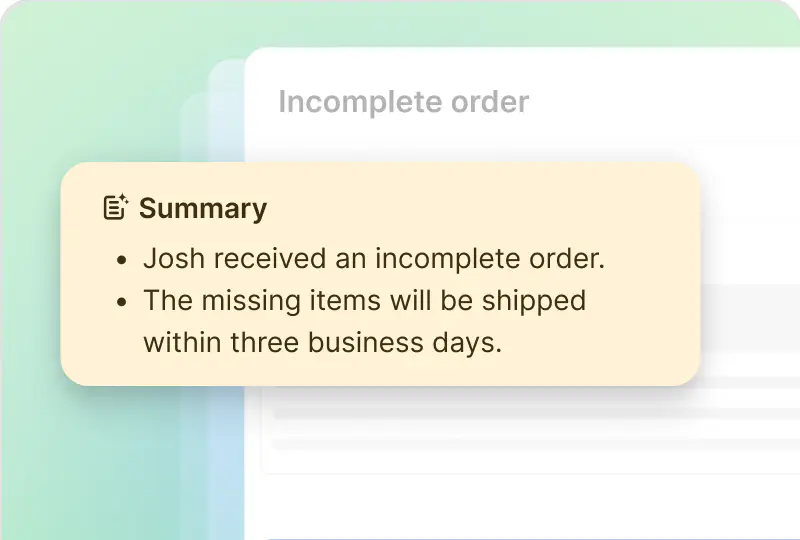 Ticket summaries in HelpDesk.com