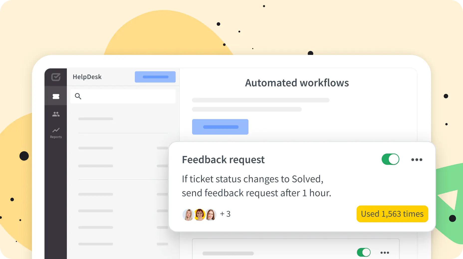 Ready-made automations and workflow templates in HelpDesk.com.