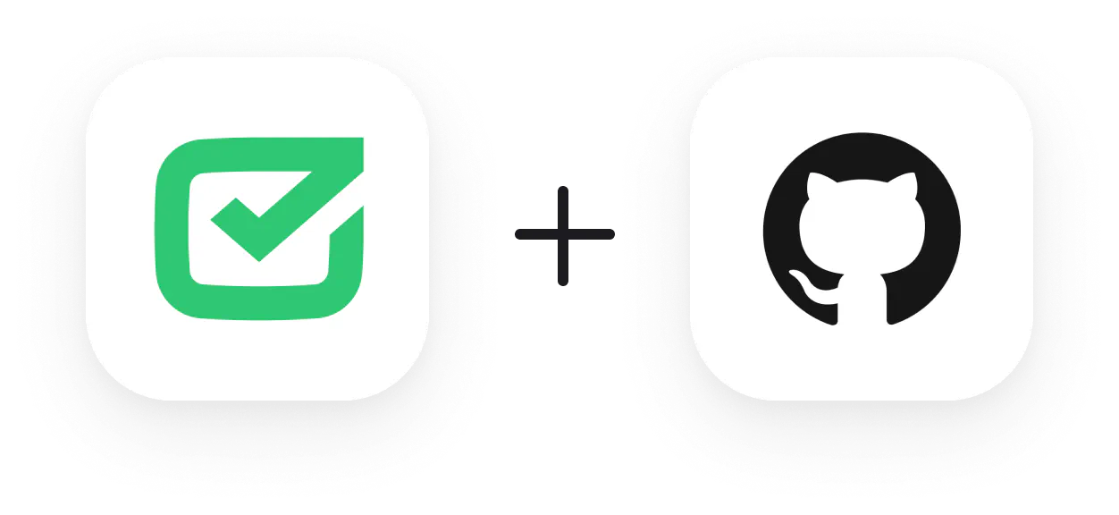 HelpDesk.com plus GitHub logos