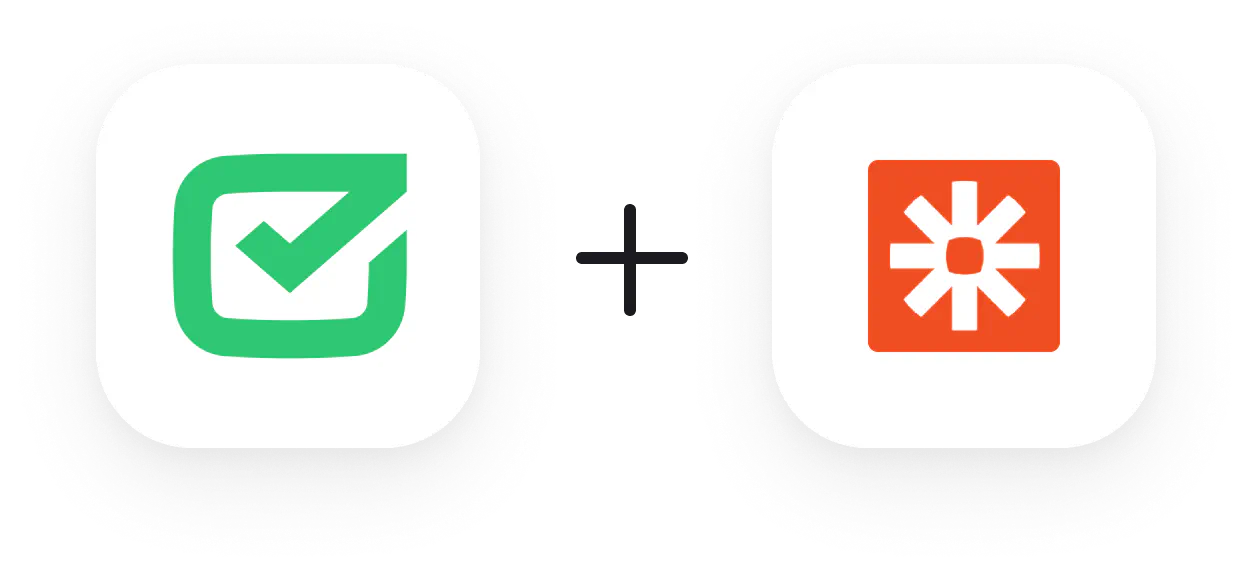 HelpDesk.com plus Zapier logos
