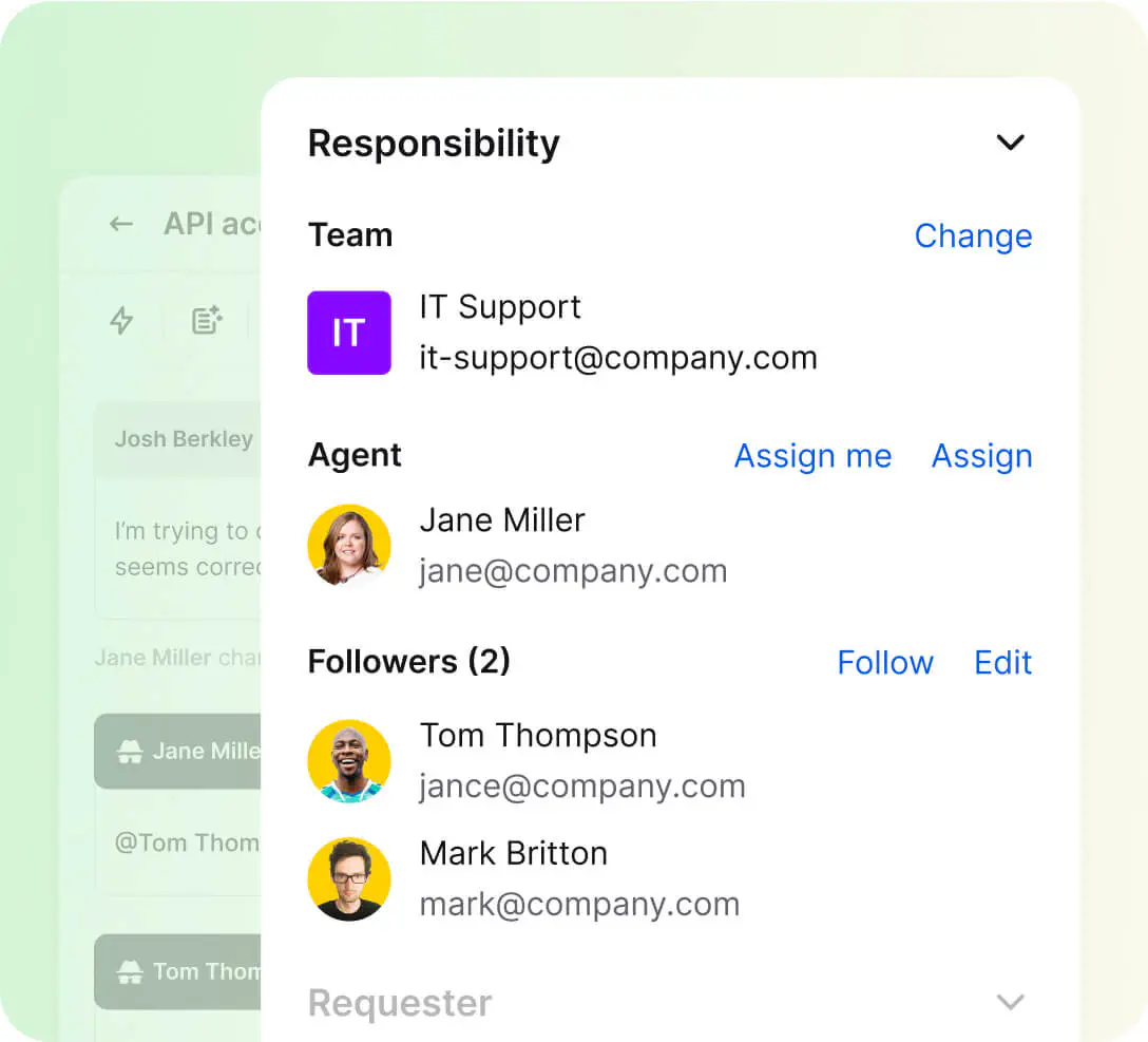 Assigning tickets in HelpDesk.com
