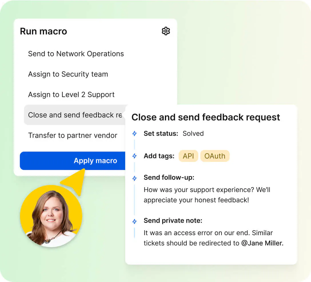 Resolving tickets in HelpDesk.com