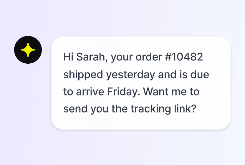AI Agent resolving a routine question before it becomes a ticket in HelpDesk.com