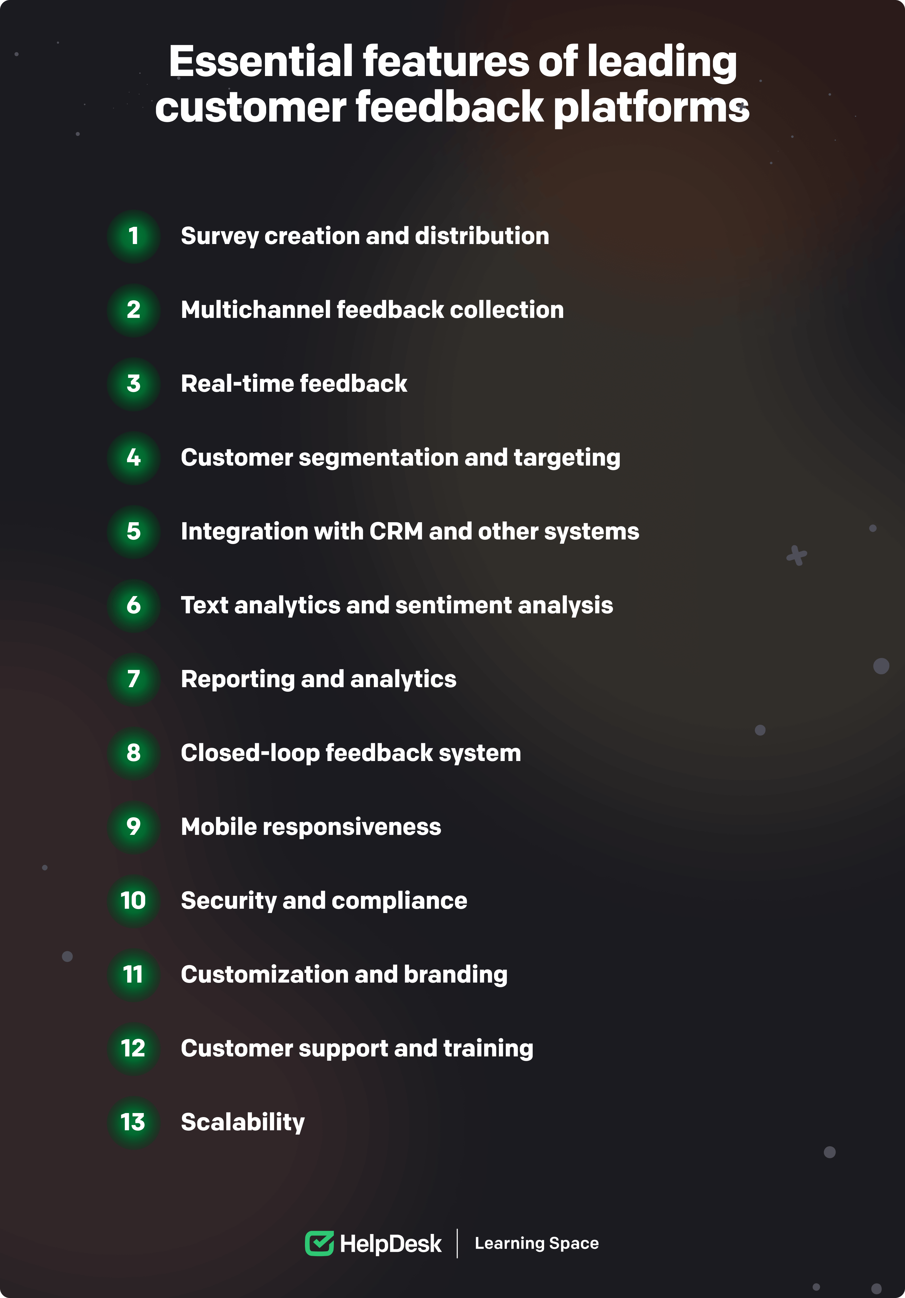 Essential features of leading customer feedback platforms