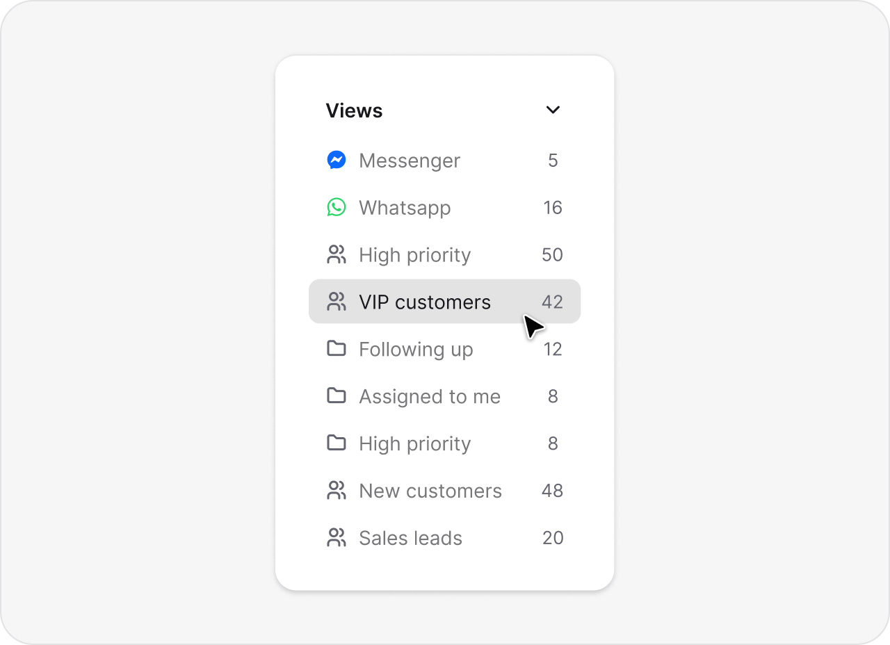 Custom ticket views with channels, priorities, and saved filters in HelpDesk.com