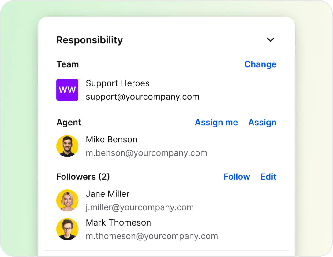 Ticket details in HelpDesk.com