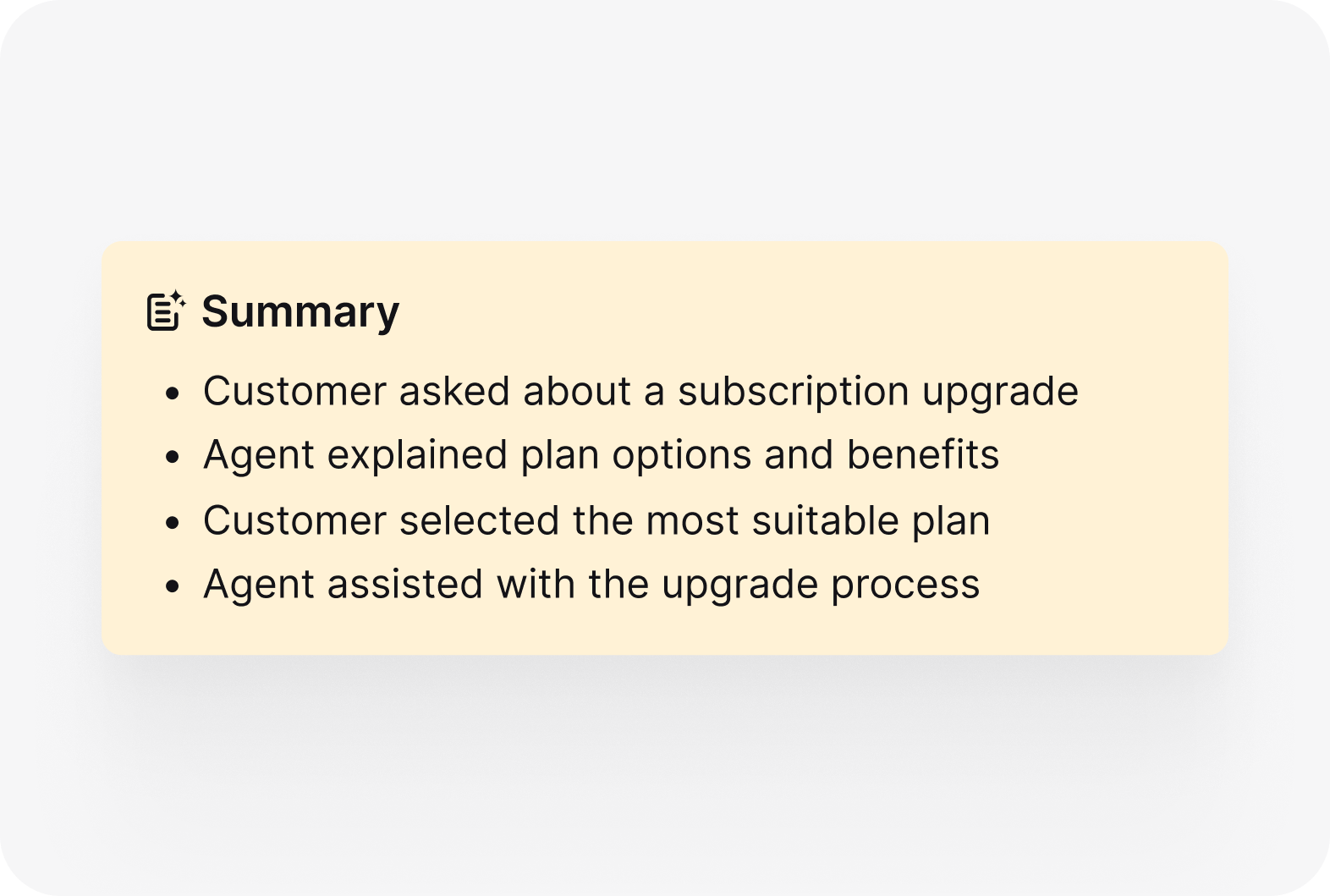 AI HelpDesk feature: AI ticket summary view