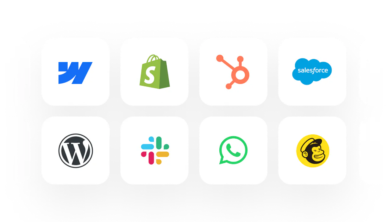 HelpDesk.com Playbook connecting to Shopify, HubSpot and Salesforce